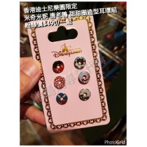 香港迪士尼樂園限定 米奇米妮 唐老鴨 甜甜圈造型耳環組